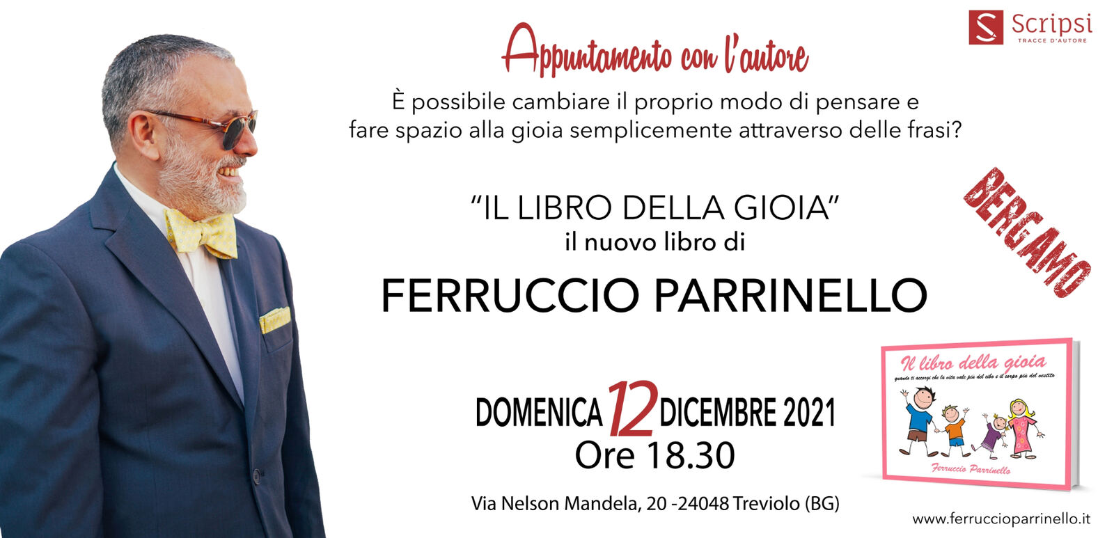 Locandina Presentazione Libri Bergamo